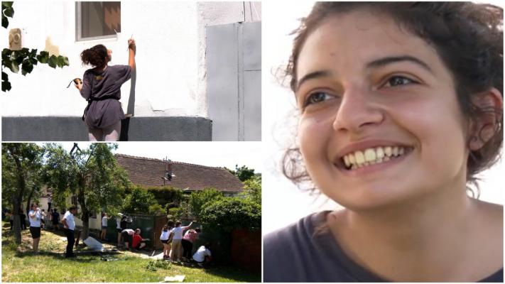 Reacţia unei turiste străine care a devenit voluntară într-un proiect unic în ţară, la Timiş: "Oamenii vor fi mai fericiți"