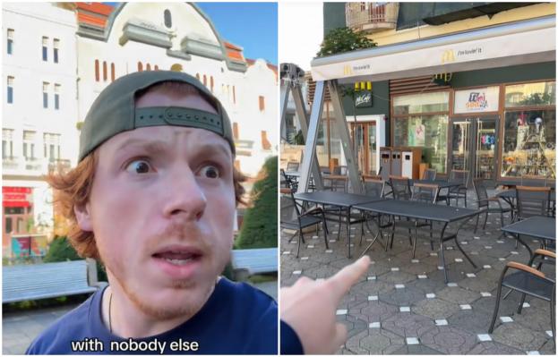 Turist american, şocat de ce a văzut în Timişoara. "Nu fură nimeni mesele de afară?! Cred că e timpul să venim în România"