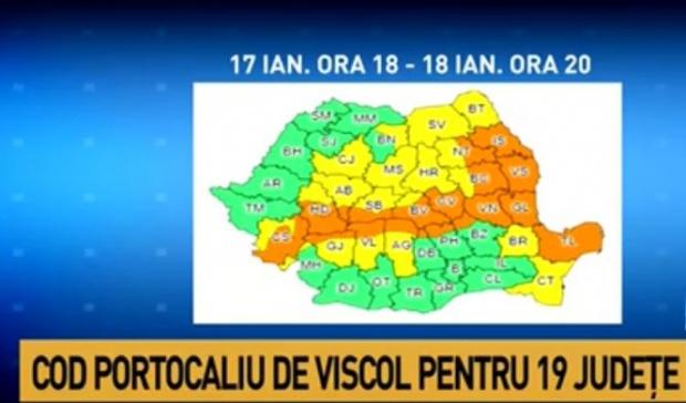 Vreme extremă în România. Meteorologii au emis COD PORTOCALIU de ninsori. Zonele afectate!