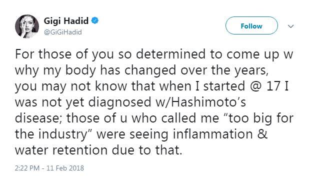 Gigi Hadid le răspunde celor care spun despre ea că se droghează! Așa se apără cunoscutul model