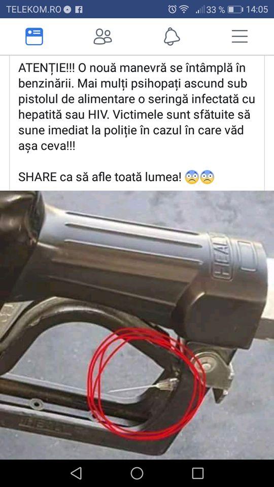 Fotografia care ALERTEAZĂ toată România: Pericol de ÎMBOLNĂVIRE la pompa de benzină: „SUNAȚI LA POLIȚIE de urgență!”