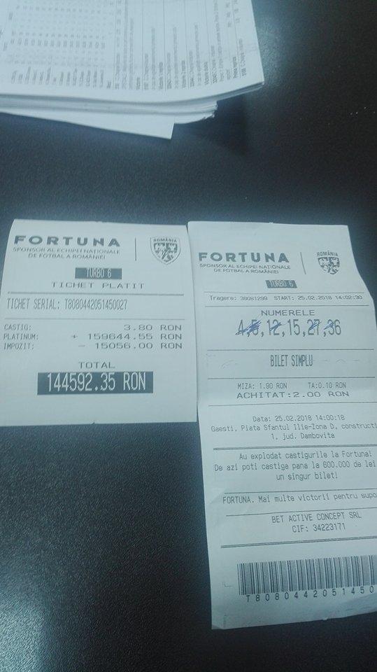 EXCEPȚIONAL! A mizat 2 lei pe un bilet și a câștigat peste 35,000 de Euro. Cum s-a schimbat ziua unui dinamovist în doar câteva clipe