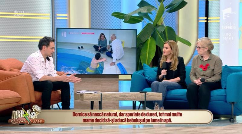 Adina Lăcătușu, reporterul Observator, despre avantajele și dezavantajele nașterii în apă: "Te ajută să scapi de durerile travaliului"