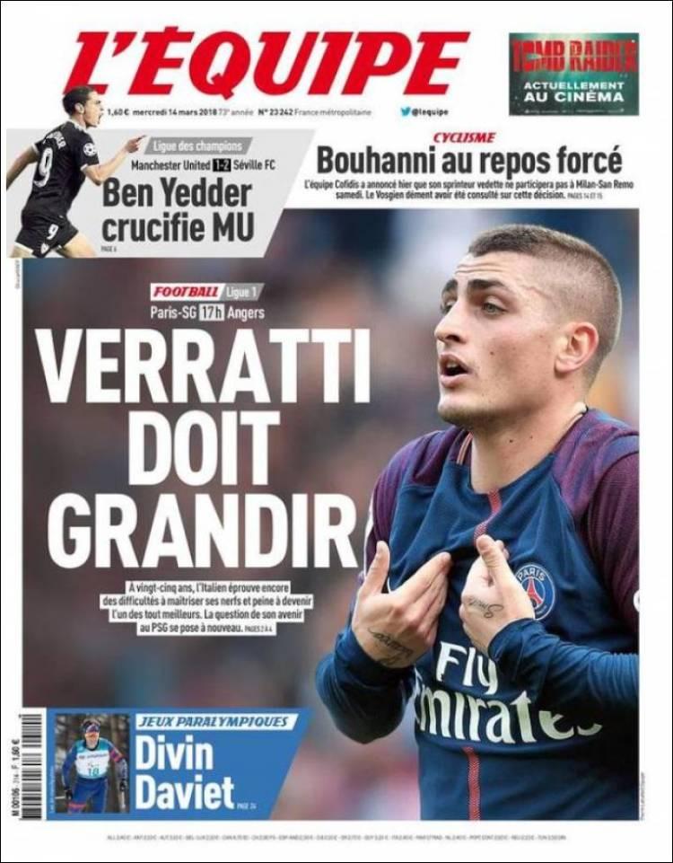 Revista presei sportive, 14.03.2018: Gigi Becali și-a găsit nașul în Liga 1; BIG BEN îl elimină pe marele Jose Mourinho din Liga Campionilor