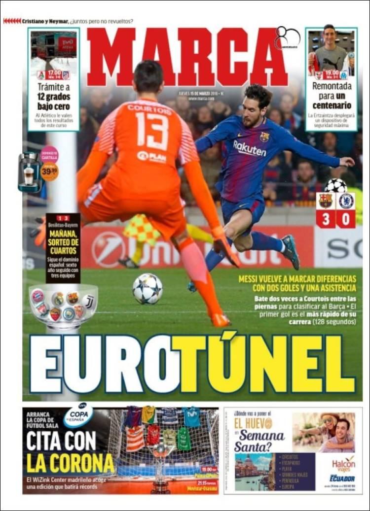 Revista presei sportive, 15.03.2018: Pe ce sumă se vinde Dinamo; Lionel Messi, zeu în toată presa din Europa: ”Magic”, ”Tatăl Nostru”, ”Dumnezeu”
