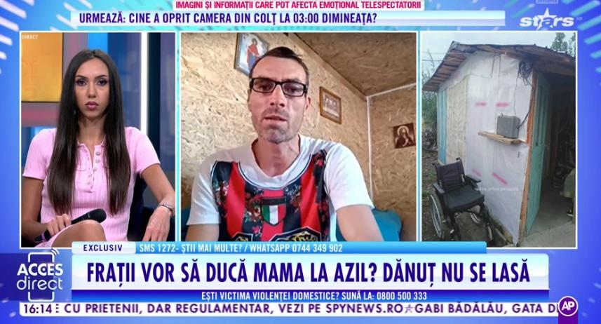 Un bărbat care își îngrijește singur mama cere ajutorul fraţilor. Dănuț susține că cei 7 frați ai săi au dat-o uitării pe mama care zace pe patul de spital