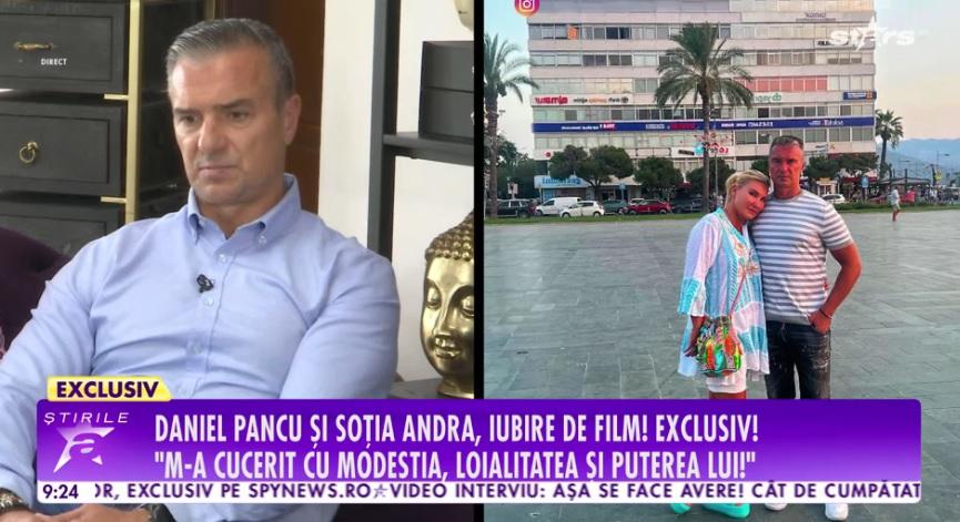 Poveste de dragoste ca-n filme între Daniel Pancu și soția lui, Andra.