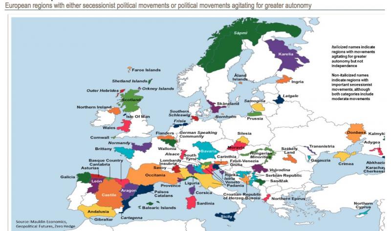 harta europei in viitor O hartă care avertizează cum ar putea arăta Europa în viitorul 