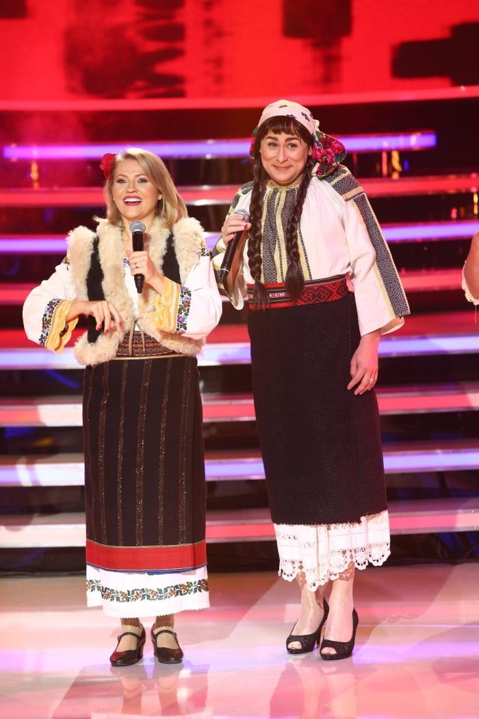 Mirela Vaida îmbracă portul popular moldovenesc și cântă cu Alin Gheorghișan, la “Te cunosc de undeva!”