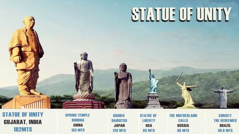 L-au dezvelit pe Sardar Vallabhbhai Patel! Cea mai înaltă statuie din lume e de două ori cât Casa Poporului!