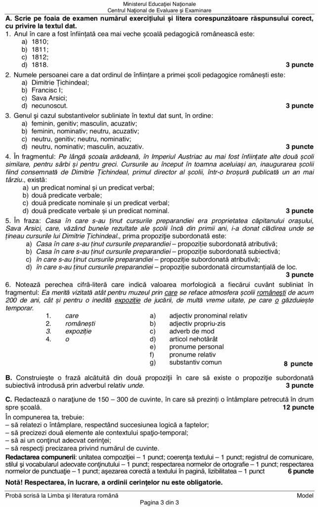 Modele Subiecte Bac 2019 și Evaluare Națională 2019 Edu.ro publicate! Cum arată primele subiecte