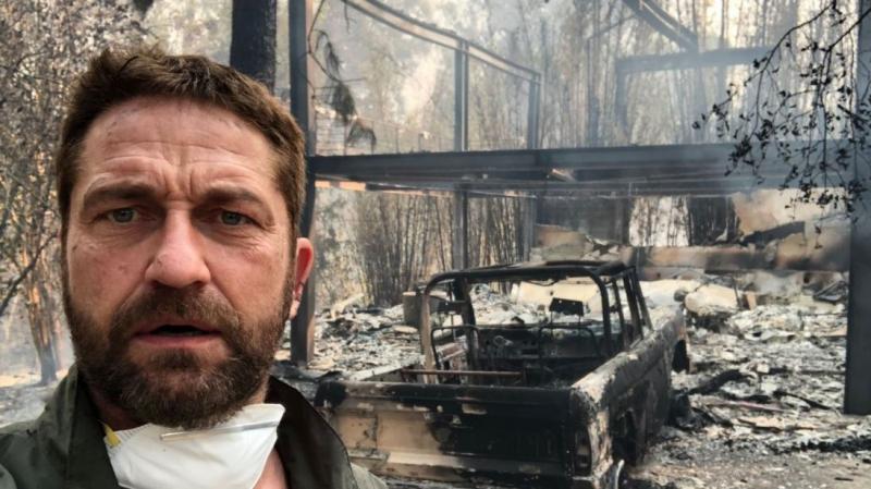 Actorul Gerard Butler a publicat imagini șocante cu locuința sa din California, distrusă în urma incendiilor devastatoare: “Sunt vremuri dureroase”