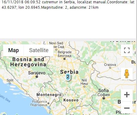 Cutremur în această dimineață, în apropiere de România. Unde s-a resimțit