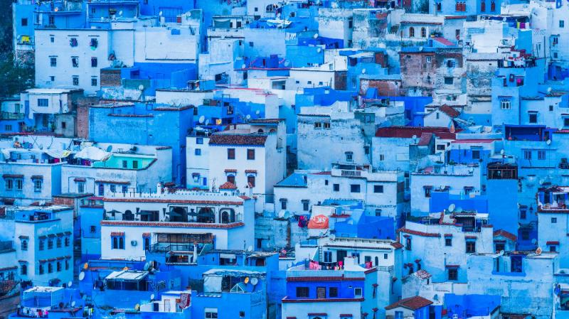 Absolut divin! "Orașul albastru", locul din care nu vrei să mai pleci. Imaginile locului te vor conduce într-o altă lume