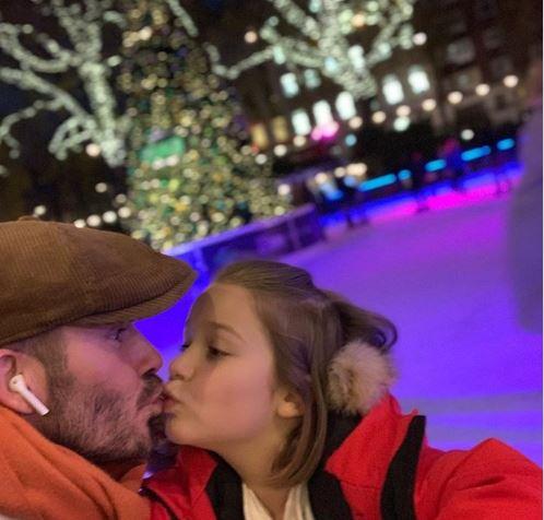 David Beckham, aspru criticat de fani după ce a sărutat-o pe buze pe fiica sa! Reacția fotbalistului le-a închis gura tuturor!