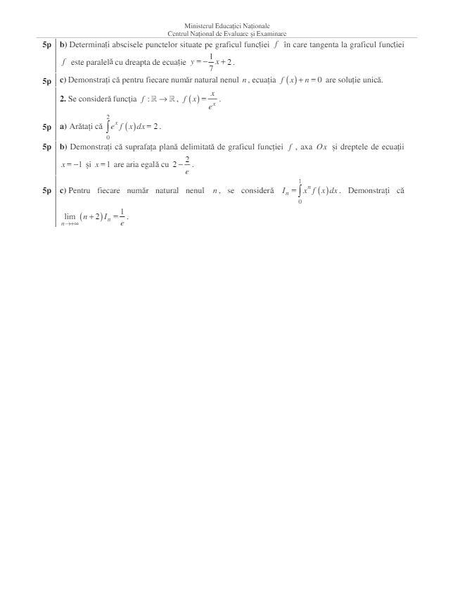 Subiecte BAC 2019. Modele de subiecte și bareme Limba Română și Matematică