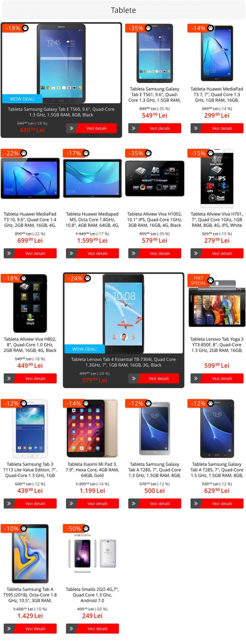 eMAG Black Friday 2018. Catalog cele mai importante produse la reduceri