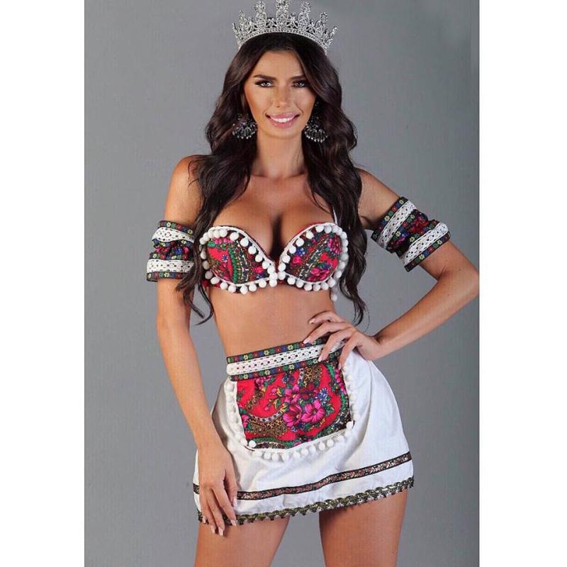 Ioana Filimon a câştigat Miss Global Model of the World dansând în... făină!