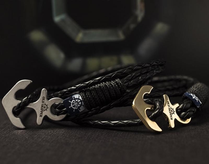 Completarea stilului masculin cu bratarile Old Skipper