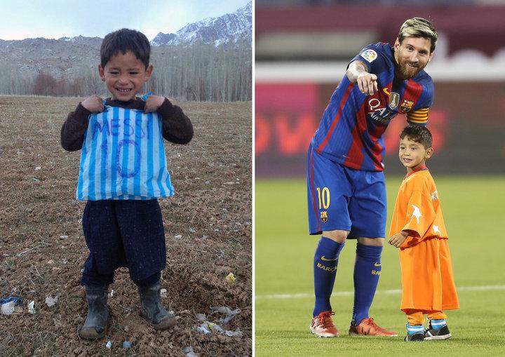 "Vor să-l răpească și să-l taie în bucățele!" Copilul afgan, care și-a făcut tricou cu Messi dintr-o pungă de plastic, amenințat cu moartea de talibani