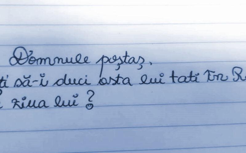 Un Copil De șapte Ani I A Trimis O Scrisoare In Rai Tatălui Său