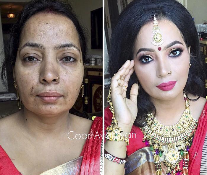 Machiajul chiar face minuni! TRANSFORMĂRI uluitoare, care demonstrează că ,,Orice femeie este o stea de la Hollywood”