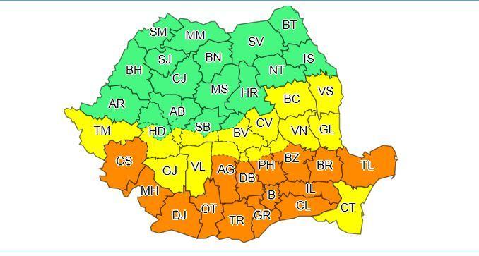 Urgie peste România! Meteorologii au anunţat COD PORTOCALIU de ninsori abundente şi viscol. HARTA zonelor afectate!