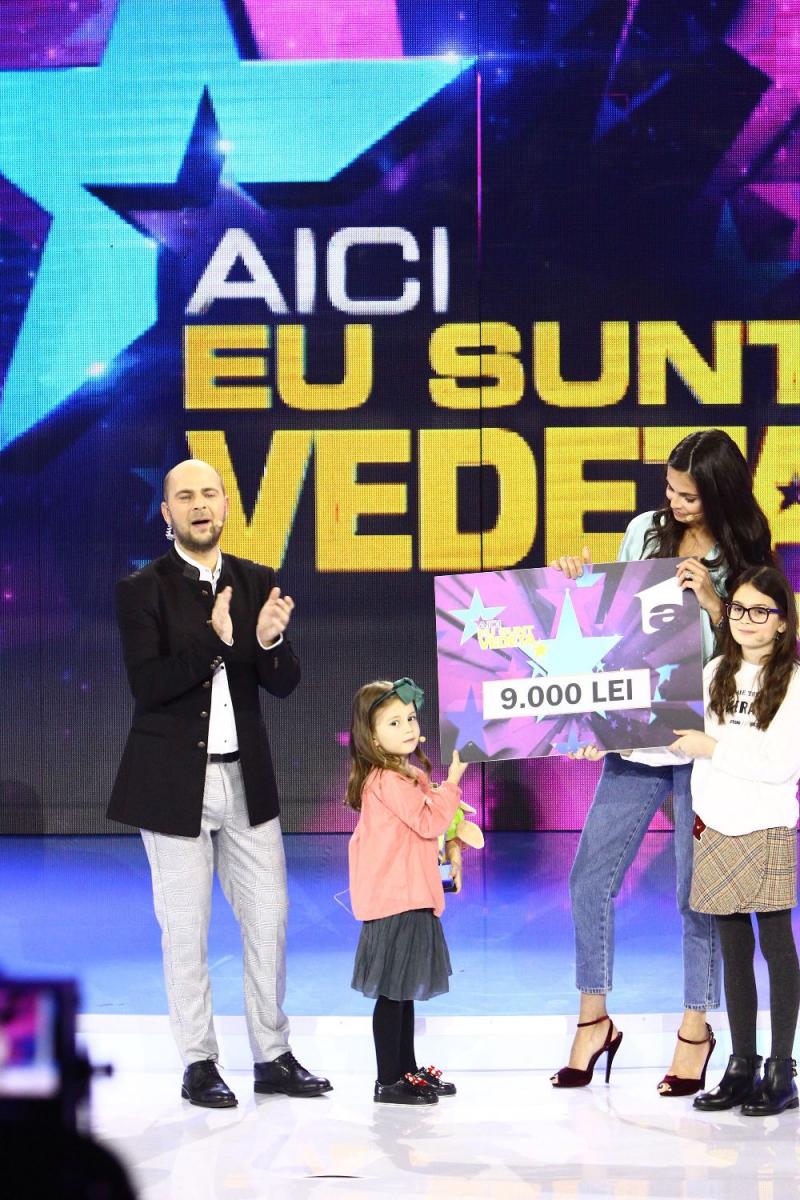 Anca Sînă Serea și fiicele ei, Ava și Sarah, au donat banii câștigați la “Aici eu sunt vedeta” unui băiețel bolnav