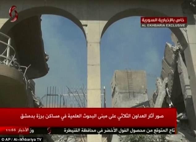 Război în Siria. Sirienii au făcut publice imagini cu ruinele atacurilor occidentale