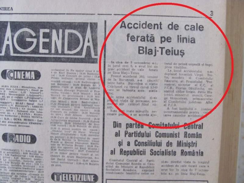 Două trenuri au fost aproape dea se lovi frontal! România putea retrăi una dintre cele mai mari catastrofe feroviare din istorie, de la Gara Teiuș, atunci când 22 de oameni au murit și 72 au fost răniți