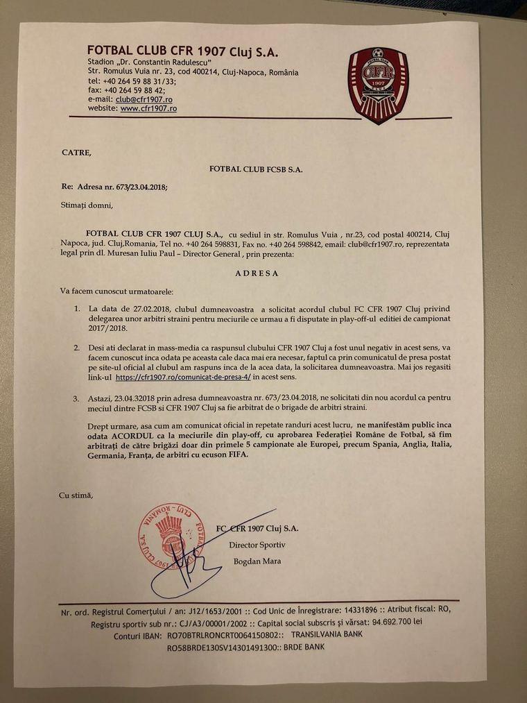 Finala pentru titlu în Liga 1, FCSB - CFR Cluj, condusă de cei mai buni arbitri ? Anunțul zilei în fotbalul intern: ”Ne dorim acești arbitri la meci!”