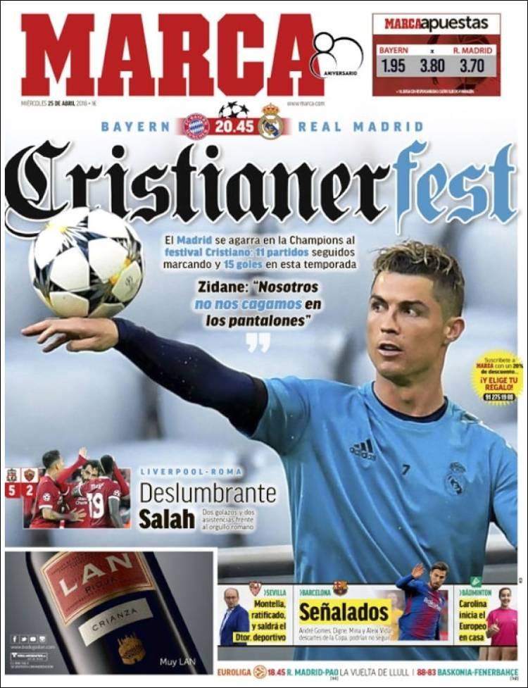 Revista presei sportive, 25.04.2018: respect suprem pentru suporteri UTA-Poli; Real visează la un ”Cristianer Fest” în Ligă; Messi, noul căpitan al Barcelonei