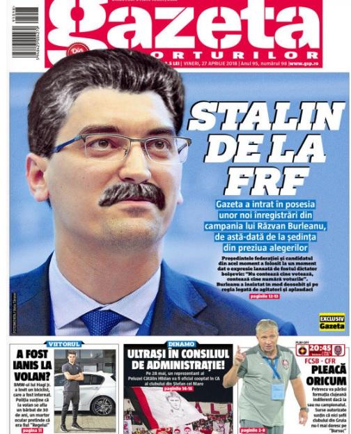 Revista presei sportive, 27.04.2018: Dan Petrescu pleacă de la CFR Cluj; ziua cea mai tristă pentru Catalonia: ”Adio, Andres Iniesta”