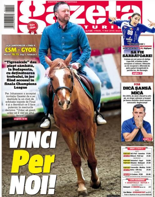 Revista presei sportive, 11.05.2018: CSM București luptă pentru finala Ligii Campionilor; telenovela ”Neymar la Real Madrid” continuă; Iniesta vorbește despre cei 22 de ani la Barcelona