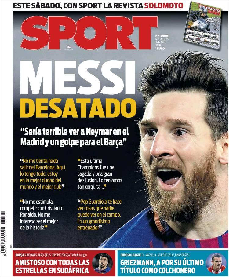 Revista presei sportive, 16.05.2018: Notre respect, Cristian Țopescu; Messi face anunțul anului legat de viiorul său; România, out de la CM de rugby