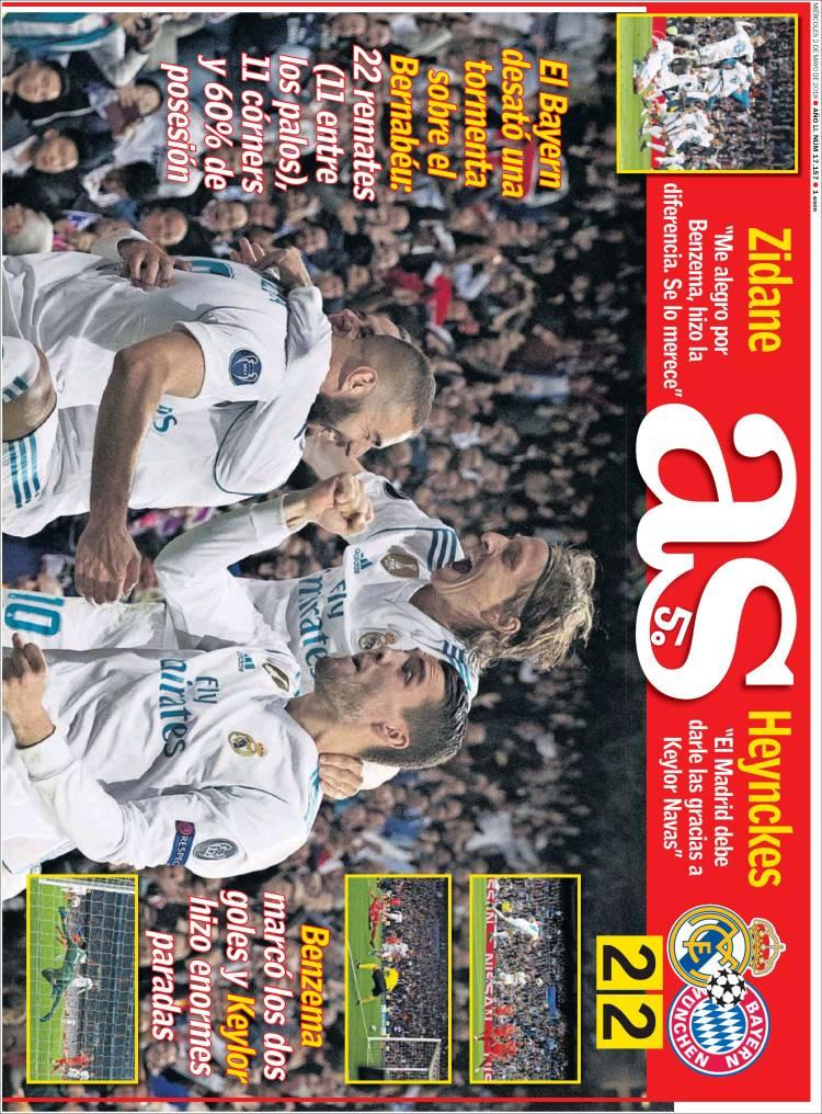 Revista presei sportive, 02.05.2018: război intern la Dinamo; Real Madrid, în finala Ligii Campionilor; presa madrilenă sărbătorește, cea catalană acuză: ”Așa se califică Madridul!”