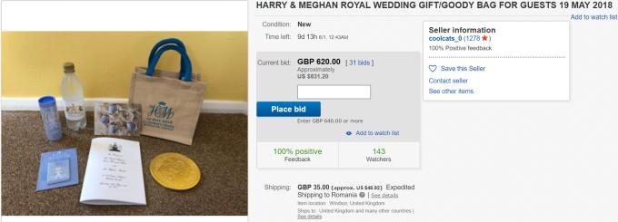 Afaceri bănoase cu darurile primite de invitați, la nunta Prințului Harry cu Meghan Markle. Anunțurile de vânzare au apărut pe internet: "Nu pierde această oportunitate unică în viaţă"
