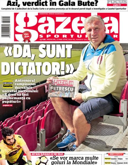 Revista presei sportive, 23.05.2018: Dan Petrescu anunță unde vrea să antreneze la anul; Griezmann și-a dat cuvântul pentru transfer; Chiricheș va fi antrenat de un nume uriaș