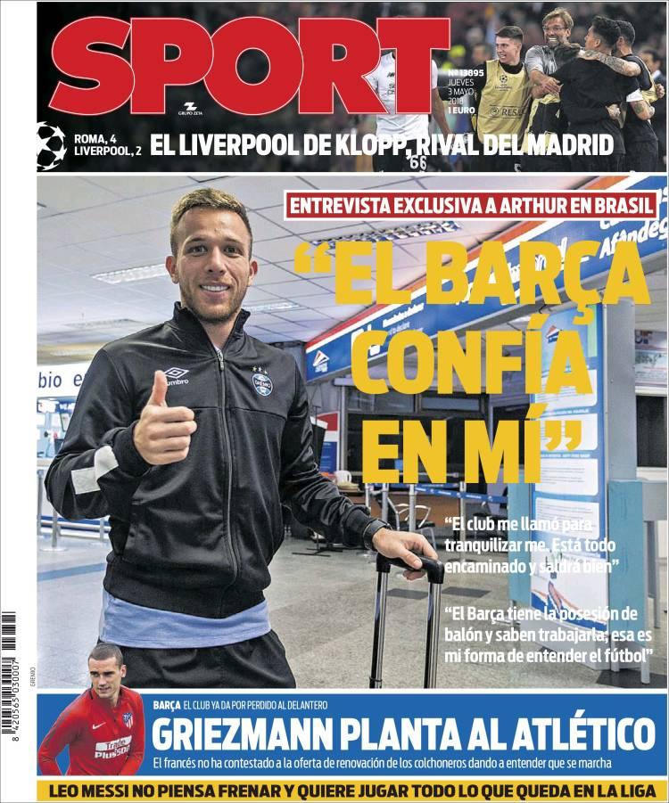 Revista presei sportive, 03.05.2018: dinamoviștii au ales ce nume va purta noul stadion; Craiova dă o veste uriașă FCSB-ului înainte de meciul cu CFR; Griezmann la Barcelona, chestiune de zile