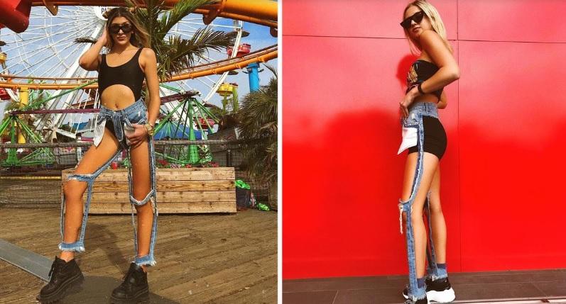 Blugii rupți sunt istorie! Acum e la modă modelul cu vedere la...tot!