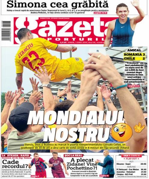 Revista presei sportive, 01.06.2018: Record de asistență la Steaua-Rapid ?; Xavi, atac la adresa Barcelonei: ”Nu au nicio idee. Au dormit!”; cade transferul lui Buffon la PSG ?