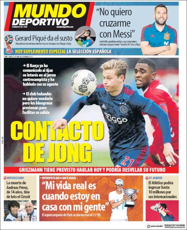 Revista presei sportive, 12.06.2018: Regina a revenit acasă: Simona Halep, primită de zeci de mii de fani; Revoluție la Barcelona, 7 jucători OUT!