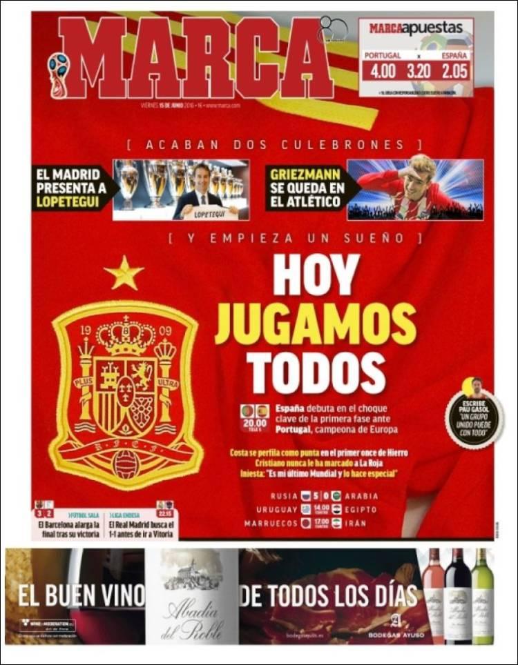 Revista presei sportive, 15.06.2018: Griezmann a semnat, dar nu cu Barcelona; finala din grupele Mondialului se joacă azi; Anglia începe CM cu 9 debutanți