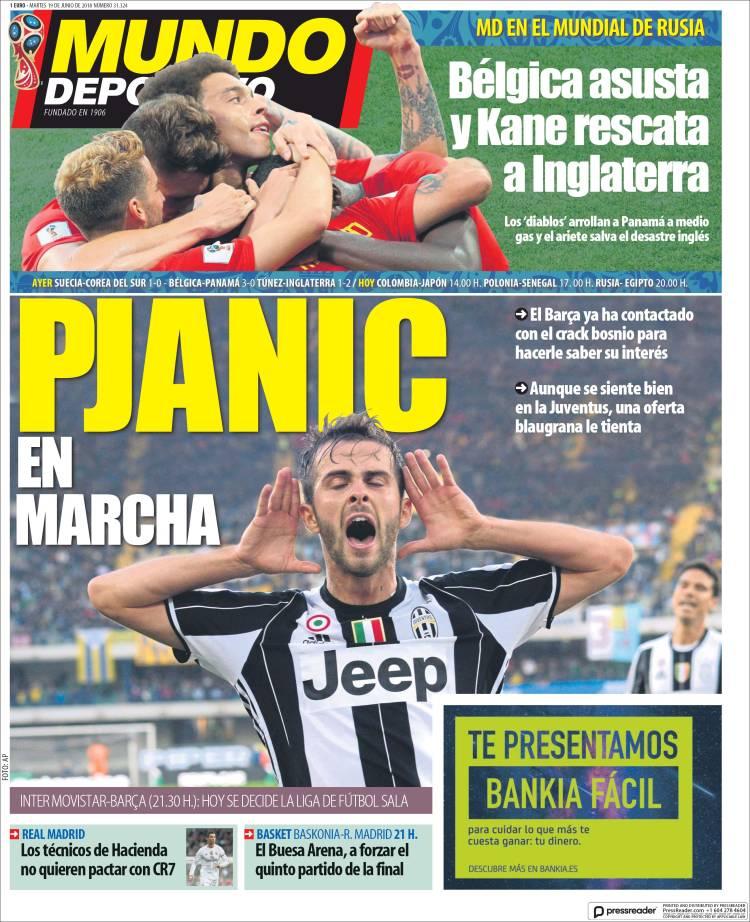 Revista presei sportive, 19.06.2018: CFR, FCSB și Viitorul își află adversarii din Europa; Barcelona transferă de la Juventus; Real Madrid vrea un catalan