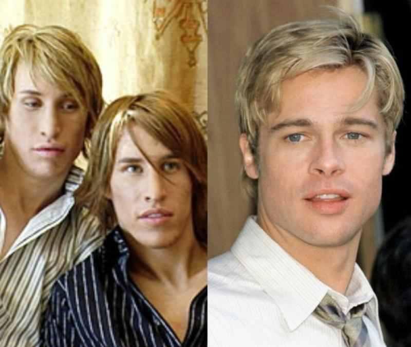 Implanturi în nas, obraji şi bărbie, fațete de porțelan, vopsea de păr, lentile de contact: „artificiile” la care au recurs doi frați gemeni pentru a arăta ca Brad Pitt. „Fostele ne caută acum!”