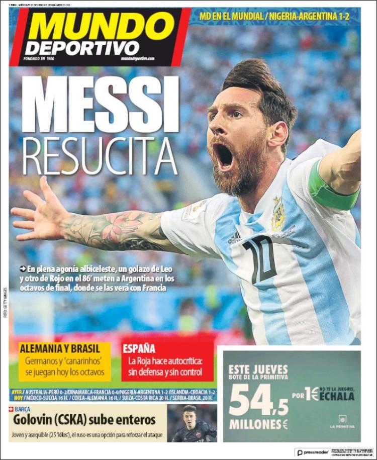 Revista presei sportive, 27.06.2018: Dinamo își schimbă tricourile pentru ”Centenar”; Messi, ridicat în slăvi după calificarea Argentinei