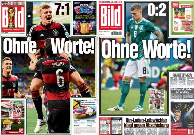 Revista presei sportive, 28.06.2018: BILD, titlu identic pe prima pagină cu cel folosit în 2014: AC Milan, OUT din Europa; Barcelona, transfer de 50 de milioane ?