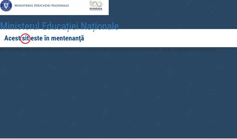 Bac 2018. Site-ul Minsterului Educației nu funcționează când elevii au cea mai mare nevoie de el