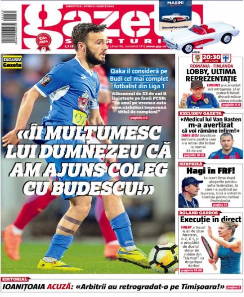 Revista presei sportive, 05.06.2018: Gică Hagi la FRF!; Neymar este primit cu brațele deschise la Real; Griezmann, tot mai aproape de Barcelona