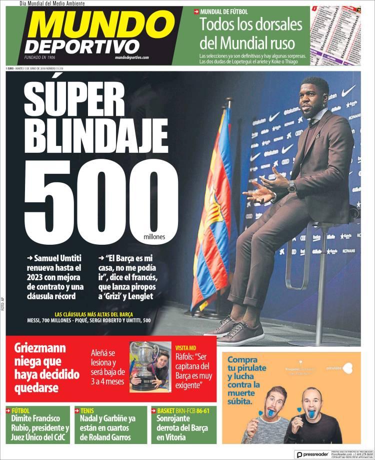 Revista presei sportive, 05.06.2018: Gică Hagi la FRF!; Neymar este primit cu brațele deschise la Real; Griezmann, tot mai aproape de Barcelona